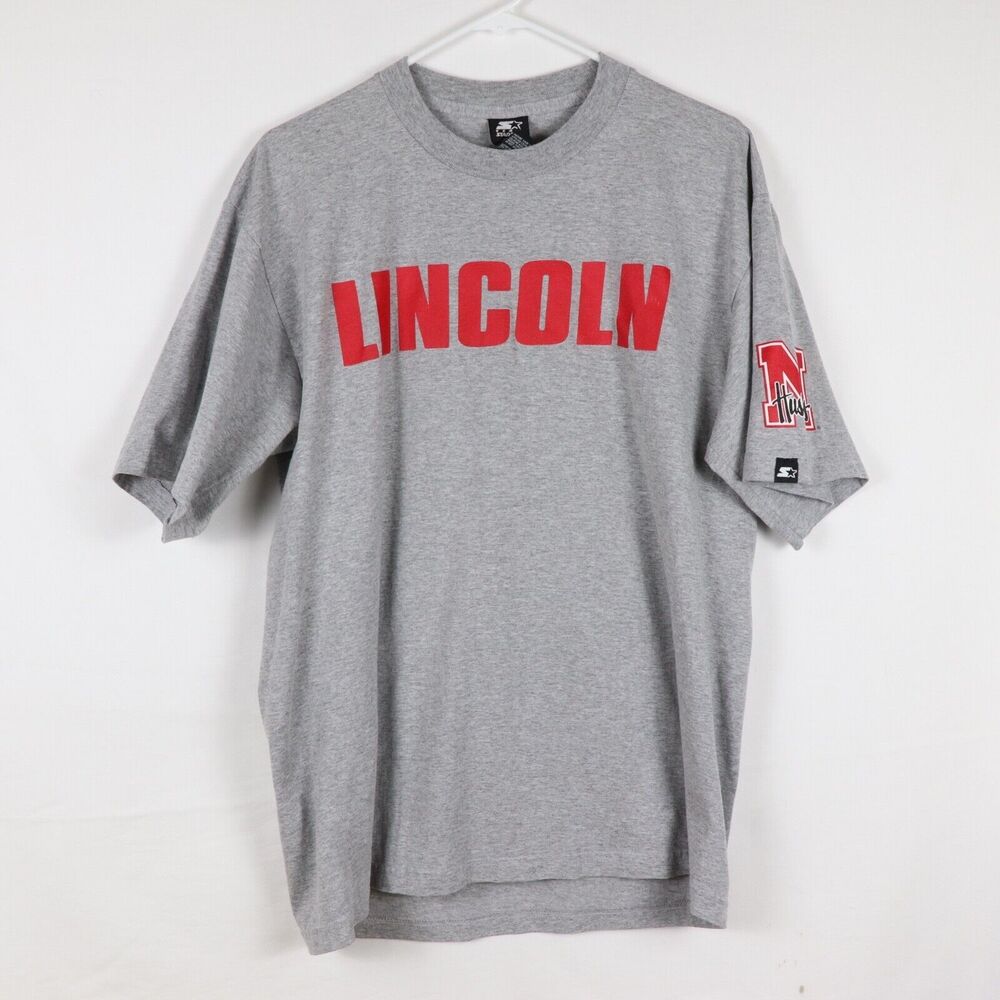 Nebraska Cornhuskers Shirt Starter Men's Size Medium Gray Vintage